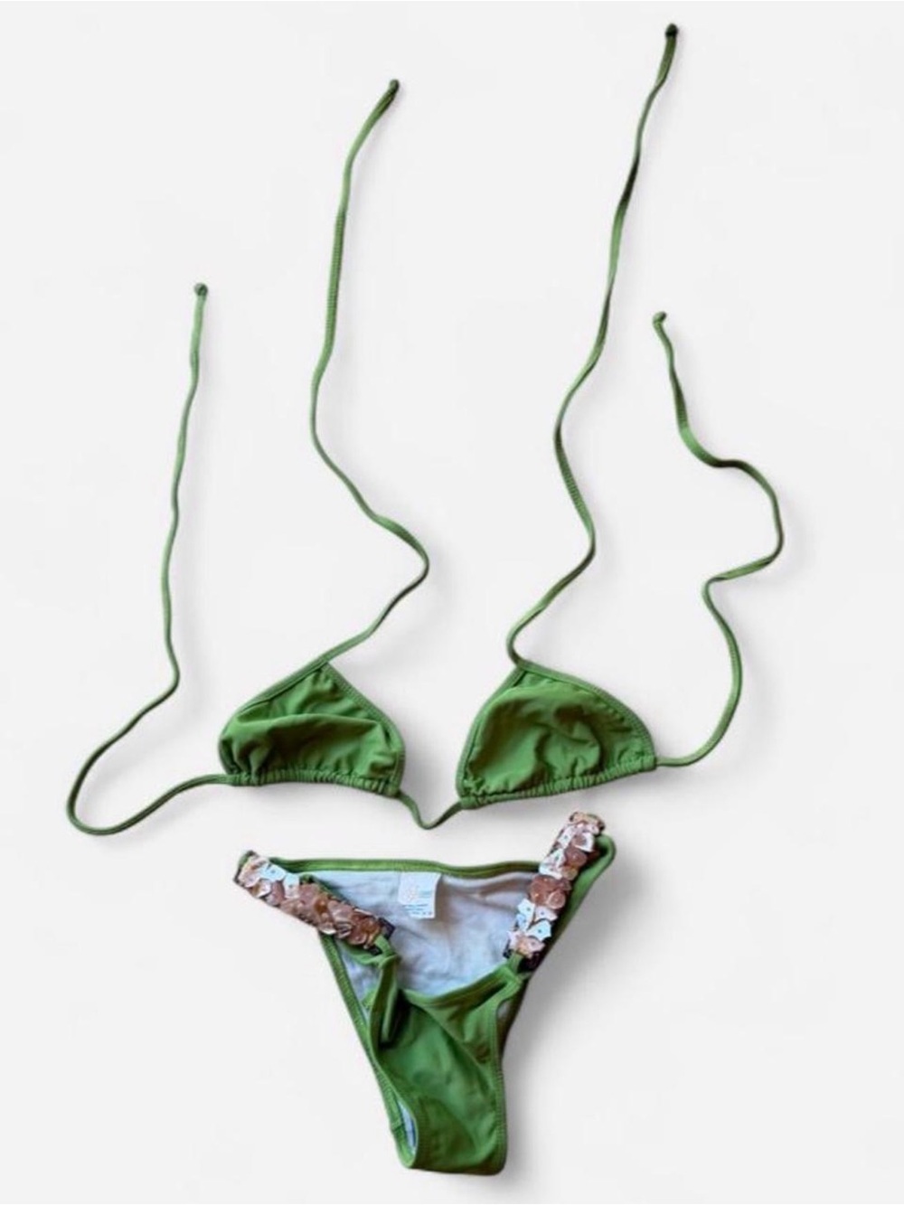 Green Triangle Bikini Set - NWOT